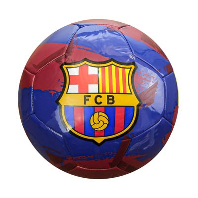 Icon Sports Size 5 Soccer Ball Official Licensed FC Barcelona Barca World Football Club Team Training Logo Pro Outdoors Adult FCB93BL-N5
