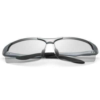 LJIMI Photochromic Sports Sunglasses with Polarized Lens for Men and Women Outdoor Driving Cycling Fishing 100% UV400 Protection Eyewear Anti Glare Eyeglasses Reduce Eye Fatigue Safety Glasses Shades