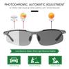 LJIMI Photochromic Sports Sunglasses with Polarized Lens for Men and Women Outdoor Driving Cycling Fishing 100% UV400 Protection Eyewear Anti Glare Eyeglasses Reduce Eye Fatigue Safety Glasses Shades view 2