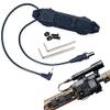 LThyzszb Remote Dual Pressure Switch Augmented Pressure Double Switch Assembly for M300/M600 M951 M952 Series Scoutlight + PEQ 15 Laser Dual Tape Switches, for Mlok/Keymod/20mm Rail Mount (Black) view 1