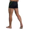 Leshang Mens Swimming Boxers Trunks Drawstring Swim Shorts Males Swimsuit for Polyester PBT Fabric Quick Drying (Black&Summer Green, 30) view 3