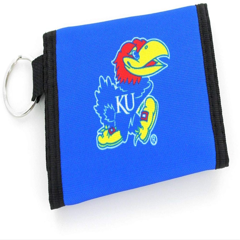 Aminco NCAA Kansas Jayhawks Nylon Wallet Keychain