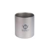 Titanium mug 450ml double wall camping mug view 1
