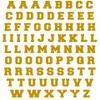 Sports Helmet Letters Only 1/2" by Chalkallaboutit Baseball, Hockey, Football and Lacrosse (Gold) view 1