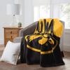 Northwest NCAA Iowa Hawkeyes Unisex-Adult Serenity Silk Touch Throw Blanket, 60" x 80", Basic view 2