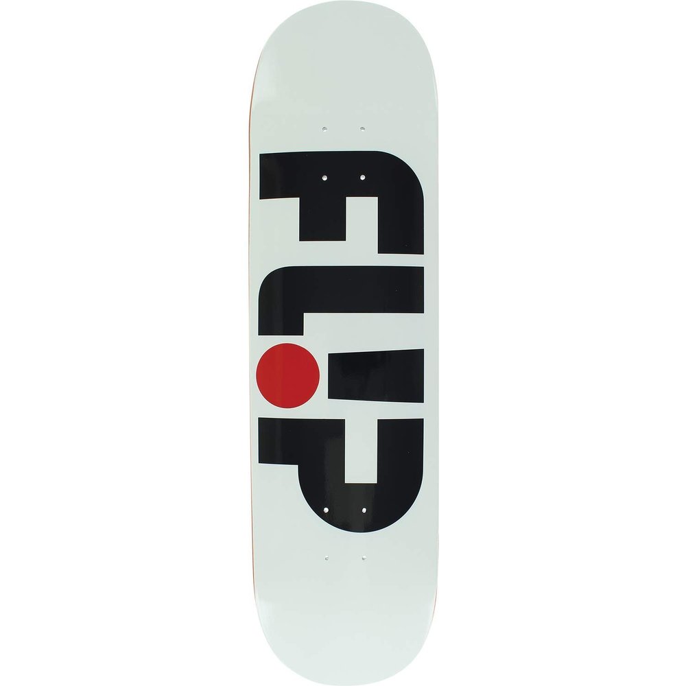 Flip Odyssey Logo Skateboard Deck - 8.25 White - Assembled AS Complete Skateboard