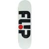 Flip Odyssey Logo Skateboard Deck - 8.25 White - Assembled AS Complete Skateboard view 1