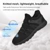 AOE Womens Walking Running Shoes Ultra Lightweight Breathable Mesh Tennis Shoes Non Slip Athletic Workout Gym Sneakers 13.5women / 12.5men All Black view 4