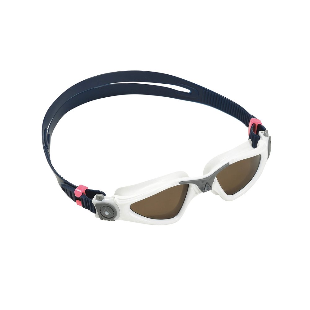 Aqua Sphere KAYENNE Goggle, gold titanium mirror lens, White + Gold