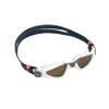 Aqua Sphere KAYENNE Goggle, gold titanium mirror lens, White + Gold view 1