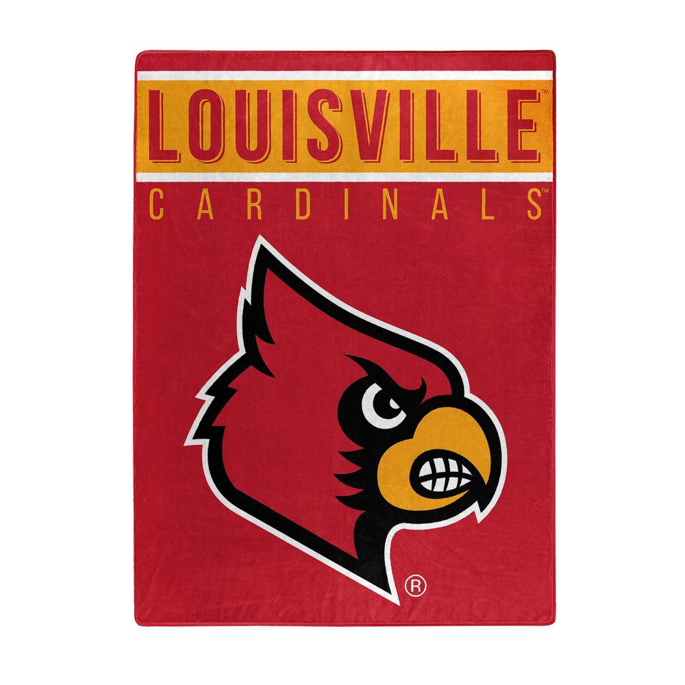 Northwest NCAA Louisville Cardinals Unisex-Adult Serenity Silk Touch Throw Blanket, 60" x 80", Basic