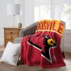 Northwest NCAA Louisville Cardinals Unisex-Adult Serenity Silk Touch Throw Blanket, 60" x 80", Basic view 2