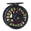 Maxcatch Tino Fly Fishing Reel, Large Arbor All Aluminum with CNC Cutting Trout Fly Reels, 3/4 5/6 7/8wt (Reel with Line Pre-Loaded (Black), 3/4wt) view 1