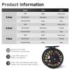 Maxcatch Tino Fly Fishing Reel, Large Arbor All Aluminum with CNC Cutting Trout Fly Reels, 3/4 5/6 7/8wt (Reel with Line Pre-Loaded (Black), 3/4wt) view 2