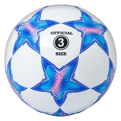 Runleaps Soccer Ball Size 3 for Kids, Ball Toys with Star Pattern Official Size Soccer Balls for Training, Playing, Boys, Girls, Toddlers Age 3-8