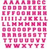 Sports Helmet Letters Only 1/2" by Chalkallaboutit Baseball, Hockey, Football and Lacrosse (Hot Pink) view 1
