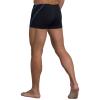 Leshang Mens Swimming Boxers Trunks Drawstring Swim Shorts Males Swimsuit for Polyester PBT Fabric Quick Drying (Black&Aqua, 40) view 4