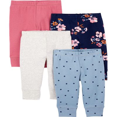 Simple Joys by Carter's Baby Girls' 4-Pack Cotton Pants