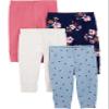 Simple Joys by Carter's Baby Girls' 4-Pack Cotton Pants view 1