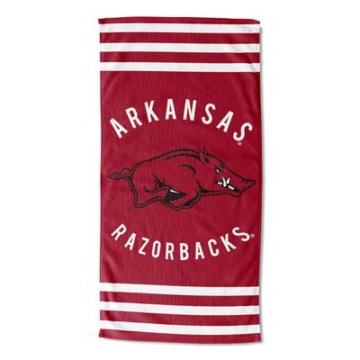 Northwest NCAA Arkansas Razorbacks Beach Towel, 30" x 60", Stripes