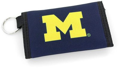 Aminco NCAA Michigan Wolverines Nylon Wallet Keychain