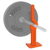 Barbell Jack/Deadlift Jack with a free Collars set to optimise your workout. Lift More | Lift Safe (550lb - 250kg) - Orange view 4