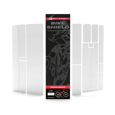 Bikeshield Premium Complete Bike Frame Protection kit, Gloss, Invisible