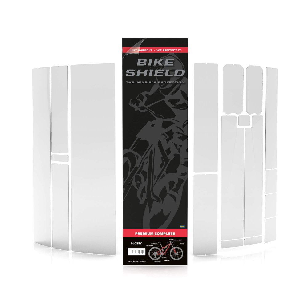 Bikeshield Premium Complete Bike Frame Protection kit, Gloss, Invisible