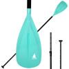 Karltion SUP Paddle - 3 Pieces Adjustable Aluminium SUP Paddle Alloy Shaft Paddle Board Paddles with Glass Fiber Blade for Surfing, Floating,Water Sport-Turquoise view 1