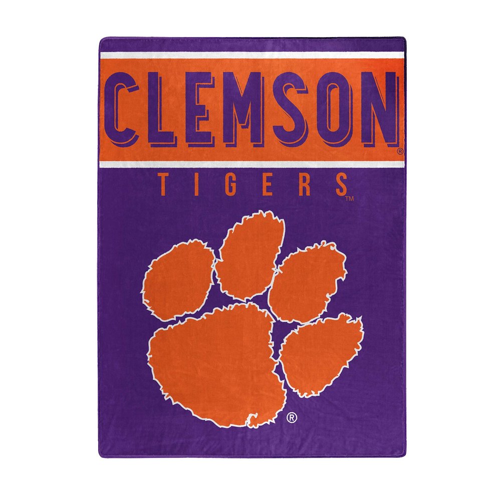 Northwest NCAA Clemson Tigers Unisex-Adult Serenity Silk Touch Throw Blanket, 60" x 80", Basic