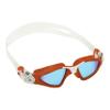 Aqua Sphere KAYENNE Compact, Goggle, SF, Blue Titanium Mirror Lens, Red & White view 1