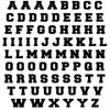 Sports Helmet Letters Only 1/2" by Chalkallaboutit Baseball, Hockey, Football and Lacrosse (Black) view 1