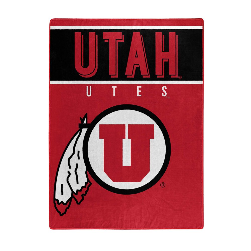 Northwest NCAA Utah Utes Unisex-Adult Serenity Silk Touch Throw Blanket, 60" x 80", Basic
