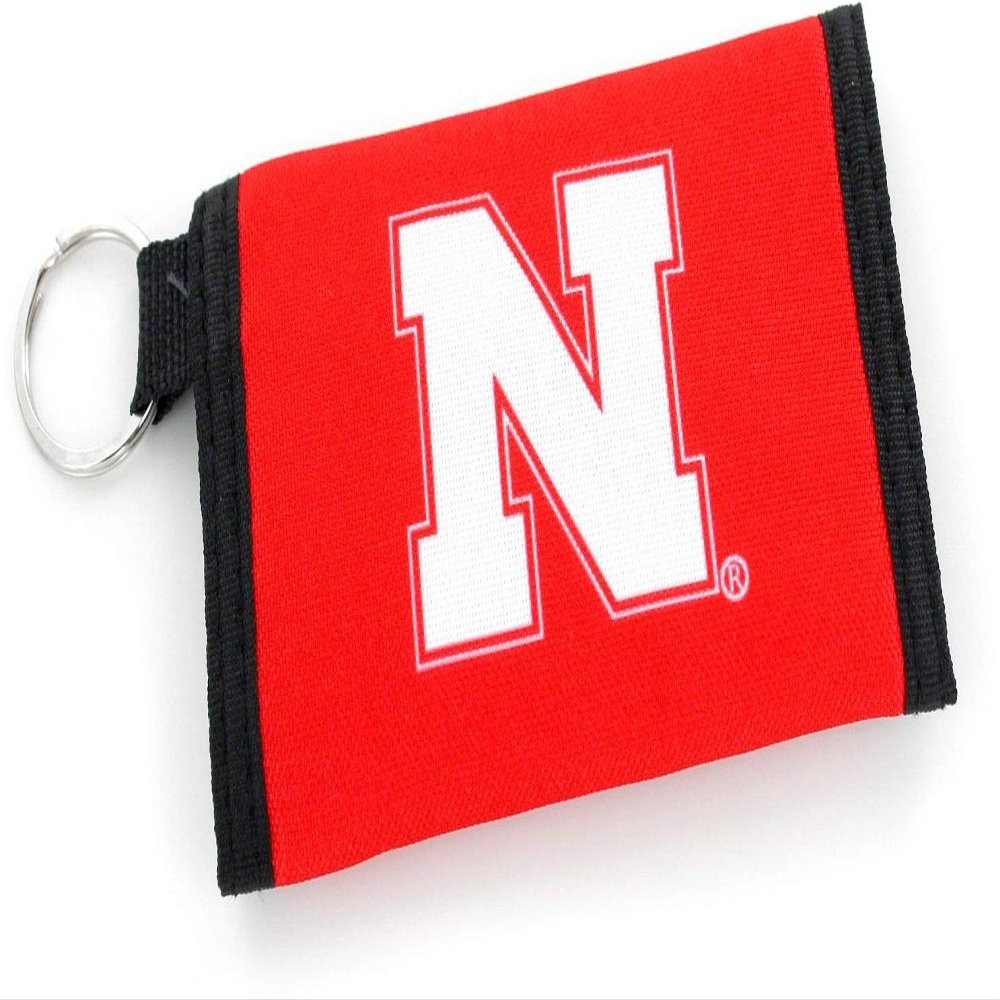Aminco NCAA Nebraska Cornhuskers Nylon Wallet Keychain