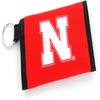 Aminco NCAA Nebraska Cornhuskers Nylon Wallet Keychain view 1