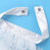 renvena Victorian Steampunk Chiffon Jabot Neck Ruff Collar Mini Cape White Colonial Cuffs Costume Accessory White 1PCS view 4