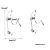 WANLIAN Lightsaber Wall Mount Display Stand,Light Saber Wall Mount Horizontal Metal Install Parts view 2