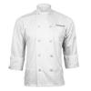 ChefsCloset Embroidered/Personalized Poplin Long Sleeve White Chef Coat/Jacket - Unisex -Small view 1