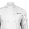 ChefsCloset Embroidered/Personalized Poplin Long Sleeve White Chef Coat/Jacket - Unisex -Small view 3