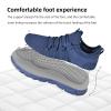 AOE Womens Walking Running Shoes Ultra Lightweight Breathable Mesh Tennis Shoes Non Slip Athletic Workout Gym Sneakers 8women / 7men Blue view 3
