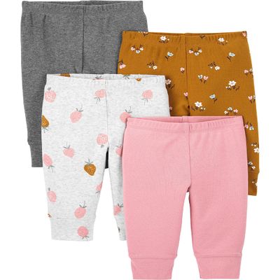 Simple Joys by Carter's Baby Girls' 4-Pack Cotton Pants