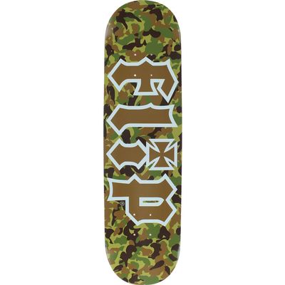 Flip Hkd Combat Skateboard Deck - 8.0 Brown - Assembled AS Complete Skateboard