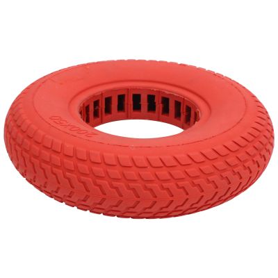 Electric Scooter Tire, ExplosionProof Solid Rubber Tire 200x50mm Hollow Out Damping for Commuters, Urban Riders and Campus Users(red)