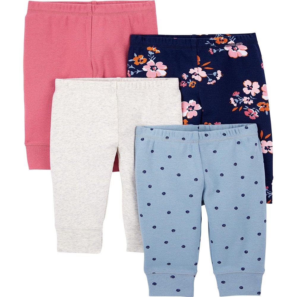 Simple Joys by Carter's Baby Girls' 4-Pack Cotton Pants