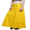 Stylesindia Women's Cotton Readymade Indian Inskirt Saree petticoats Underskirt - Free Size-Golden Yellow view 1