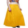 Stylesindia Women's Cotton Readymade Indian Inskirt Saree petticoats Underskirt - Free Size-Golden Yellow view 2