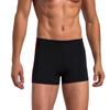 Leshang Mens Swimming Boxers Trunks Drawstring Swim Shorts Males Swimsuit for Polyester PBT Fabric Quick Drying (Black&Sport red, 30) view 3