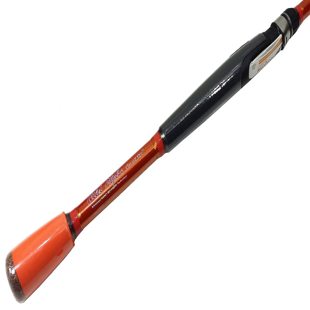 Carrot Stix 1 Piece Spinning Fishing Rod Wild Wild Orange Alpha (7' 0" Medium)