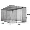 Gagalileo Baseball Batting Cage: Softball Professional Hitting Net with Wheels Alloy Steel Frame Heavy Duty for Backyard 16.5x10x8FT Beisbol Practice Training Coaches Players Youth Portable view 2