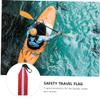 BESPORTBLE Red Reflection Travel Flag Tow Warning Flag Long Load with Webbing for Kayak SUP Canoes Safety Accessories view 2